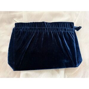 New Lancome Blue Velvet Style Cosmetic Makeup Bag Holder Without Tags‎